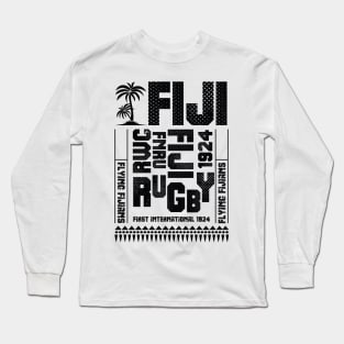 FNRU Fiji Rugby Union Flying Fijians Fan Memorabilia Long Sleeve T-Shirt